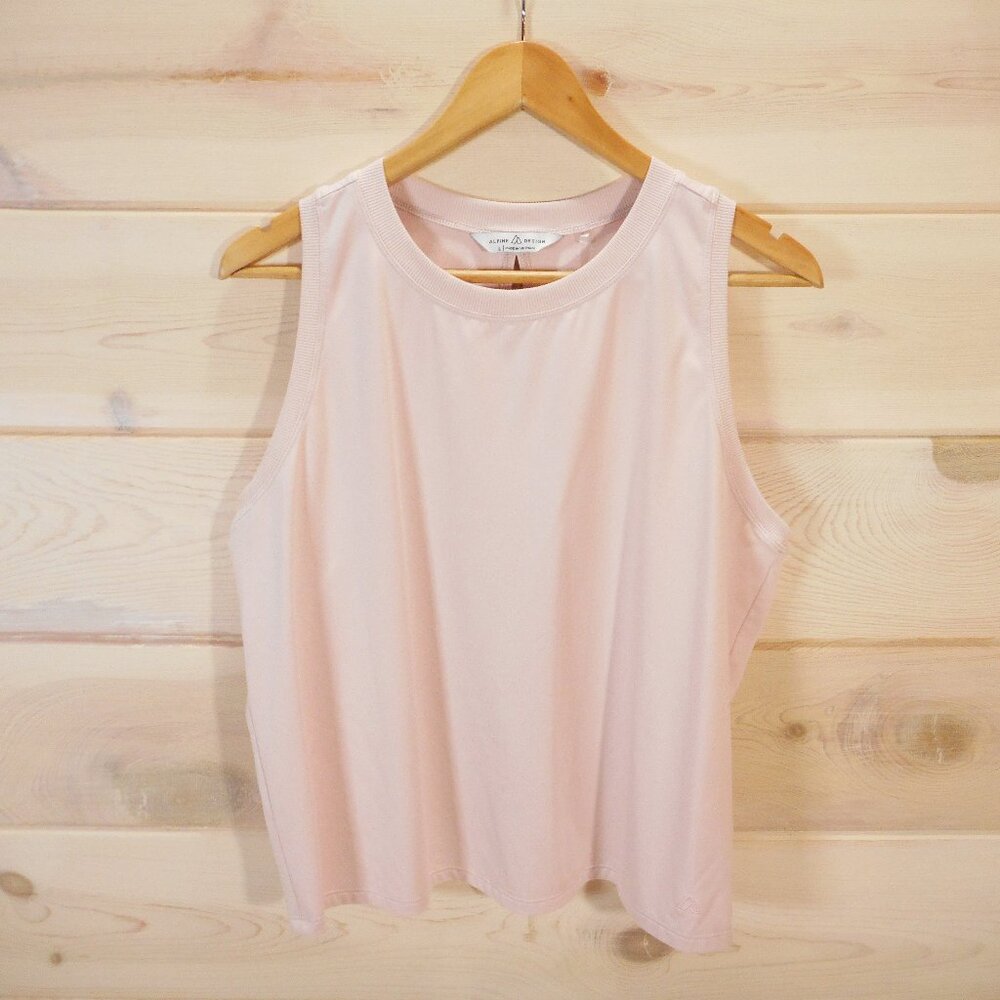 Alpine Design Women's size L Sleeveless Top Light Pink Activewear Slit Back